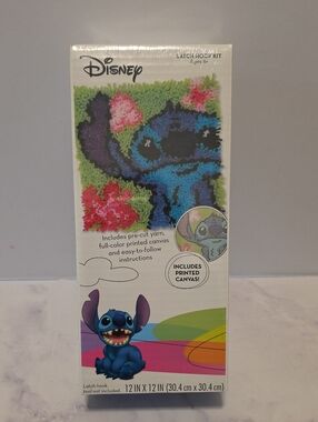 Disney Stitch Latch Hook Kit – Blue, Green, Pink, Purple